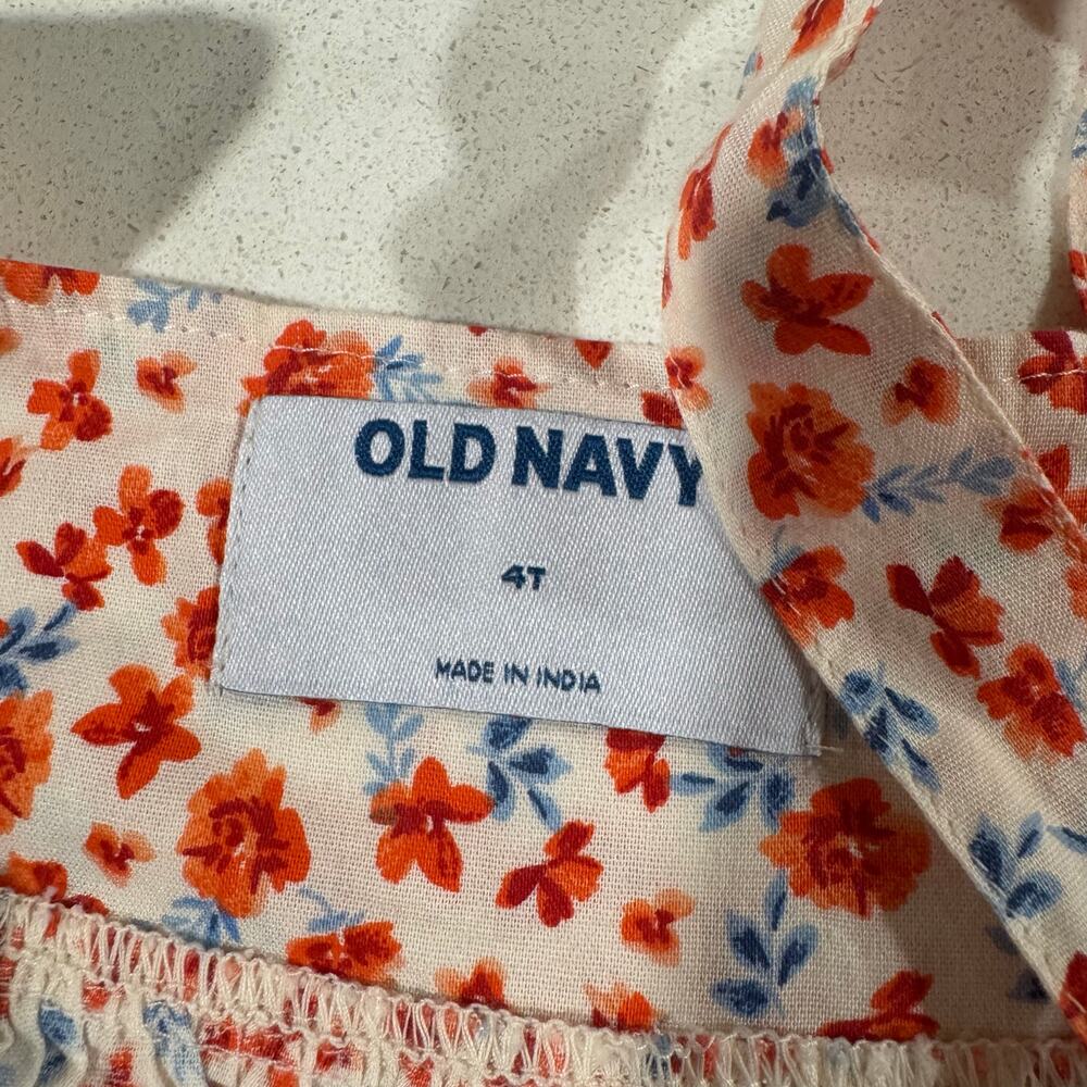 Old Navy Toddler Girl 4T Floral Sleeveless Blouse - Picture 3 of 5